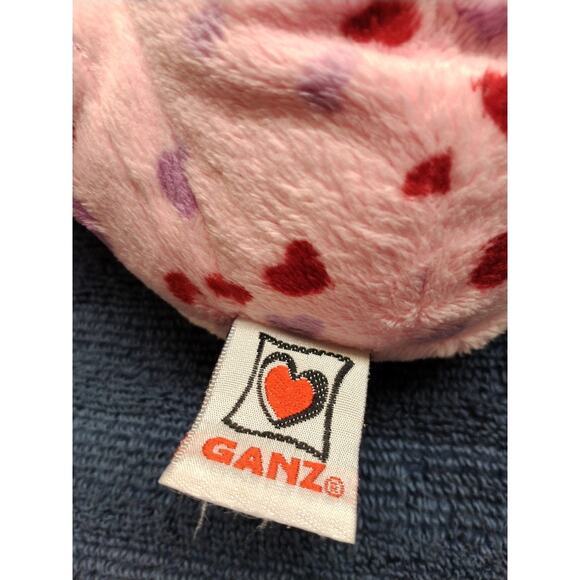 C10 Ganz Webkinz Pink Hearts Love Frog HM144 Plush Toy Retired No Code - Picture 3 of 4